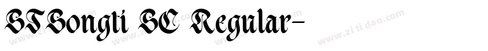 STSongti SC Regular字体转换
